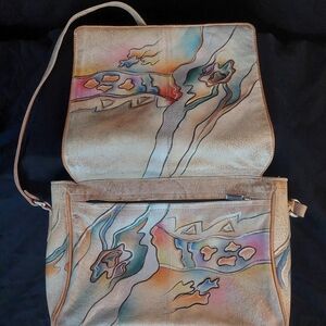 Artistic Multicolor Leather Bag